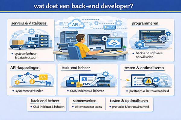 Alles over het beroep back-end developer Wat doet een back-end developer